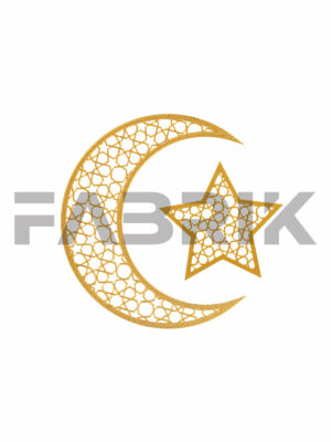 Zidna dekoracija “Polumjesec i zvijezda"